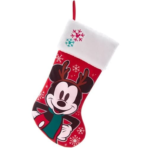 Mickey Mouse 19-Inch Embroidered Cuff Stocking