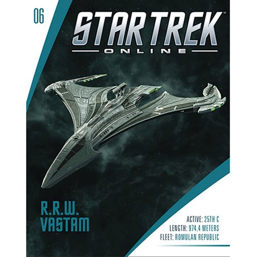 Star Trek Online R.R.W. Vastam-Class Tactical Command Warbird Ship with Collector Magazine