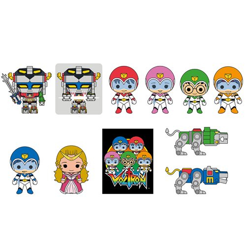 Voltron 40th Anniversary 3D Foam Bag Clip Display Case of 24