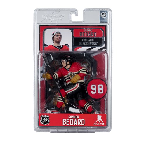 NHL SportsPicks Chicago Blackhawks Connor Bedard Winter Classic Jersey 7-Inch Posed Figure