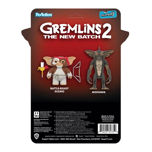 Gremlins 2 Mohawk (Character Card) 3 3/4-Inch ReAction Figure