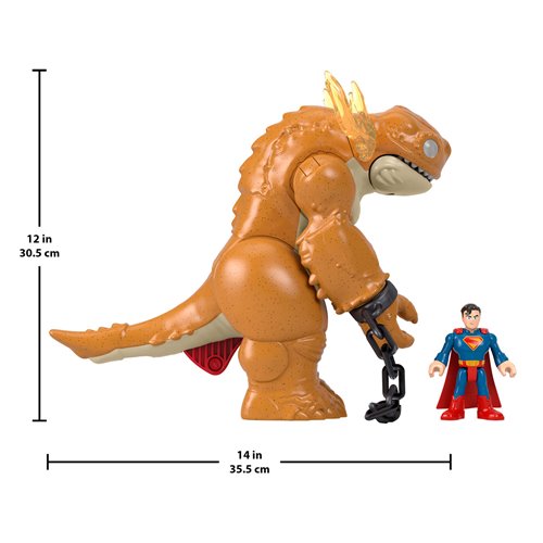 DC Super Friends Imaginext Superman and Kaiju Light Up Action