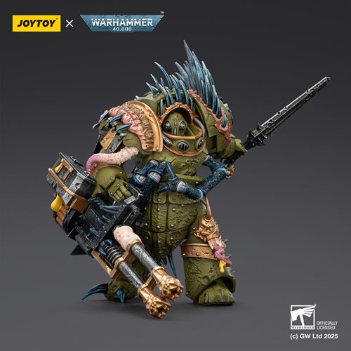 Joy Toy Warhammer 40,000 Death Guard Blightlord Terminator 1 Reaper Autocannon & Bubotic Blades 1:18