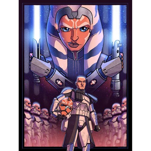 Star Wars: The Clone Wars Siege of Mandalore by Joe Hogan Lithograph Art Print