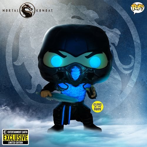 Mortal Kombat 2021 Sub-Zero Glow-in-the-Dark Pop! Vinyl Figure - Entertainment Earth Exclusive