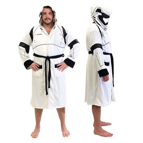 Men's Bathrobe Star Wars Darth Vader Galactic Empire Hooded Fleece Dressing  Gown | eBay