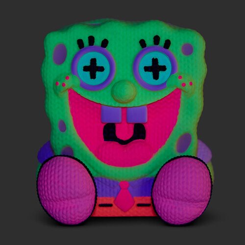 SpongeBob SquarePants #446 Black Light Handmade by Robots Vinyl Figure