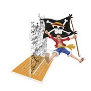 One Piece Luffy with his Flag Acryl Bookend