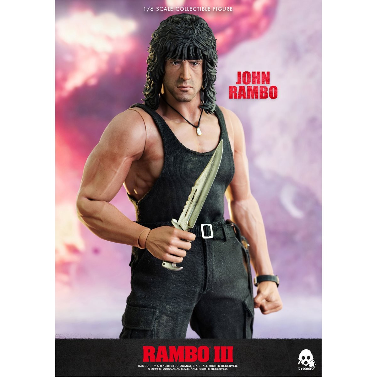 RAMBO 2 John In Action Studiocanal Sylvester Stallone T-Shirt 
