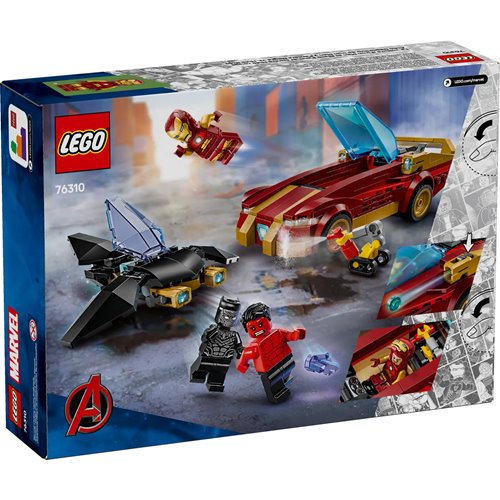 LEGO 76310 Iron Man Car & Black Panther vs. Red Hulk