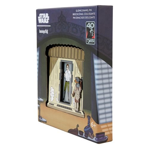 Star Wars Return of the Jedi 40th Anniversary Han in Carbonite 3-Inch Collector Box Pin