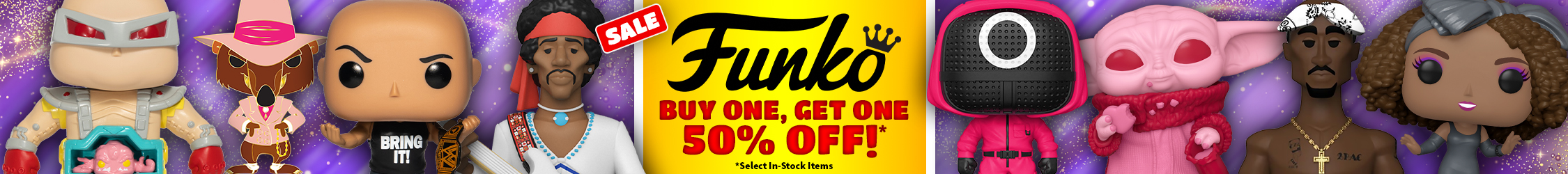 Funko BOGO 50% Off In-Stock