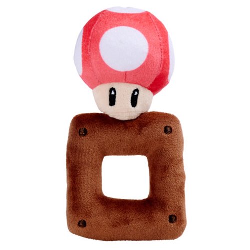 Super Mario Bros. My Mario Mushroom Plush Rattle