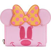 Minnie Mouse Pastel Pink Ghost Minnie Glow-in-the-Dark Zip-Around Wallet