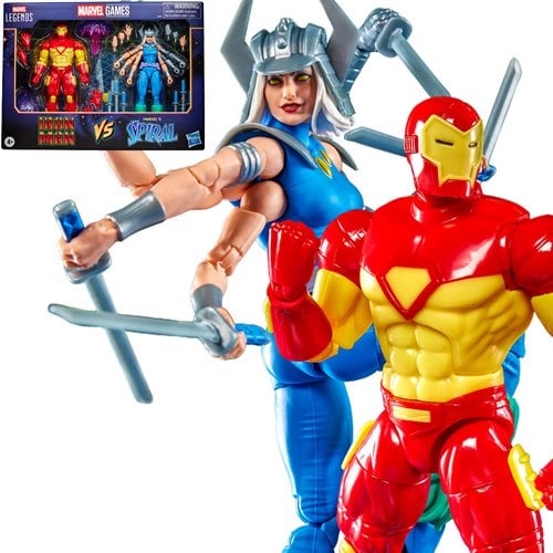 Marvel Legends Series Iron Man vs Spiral 6-Inch Action Figures