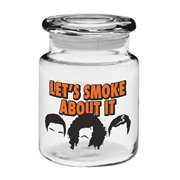 Workaholics Lets Smoke About It 6oz. Clear Glass Apothecary Jar