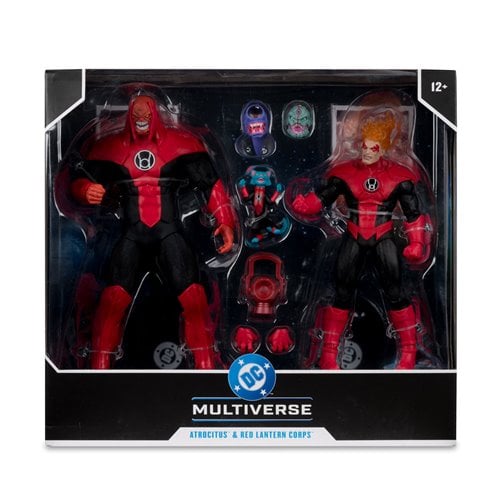 DC Multiverse Atrocitus Megafig and Red Lantern Corps Green Lantern 7-Inch Scale Action Figure 2-Pac