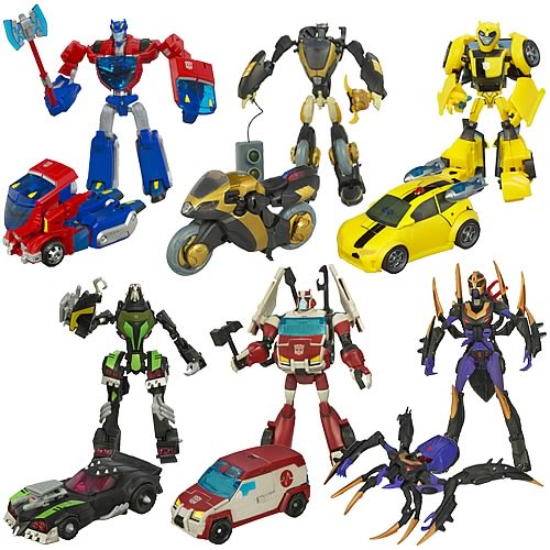 transformers animated action figures