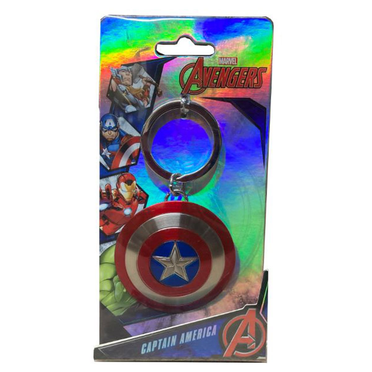 Captain America Avengers Keychain KeyRing Marval New Age of Ultron Shield 