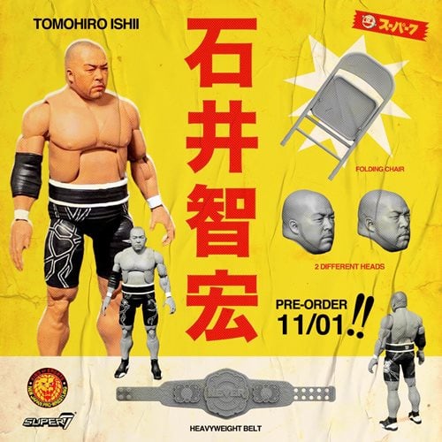 New Japan Pro-Wrestling Ultimates Tomohiro Ishii Action Figure