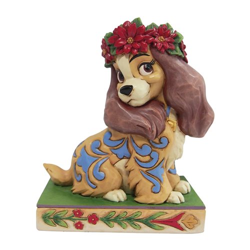 Disney Traditions Lady and the Tramp Lady Christmas Personality Pose by Jim Shore Statue