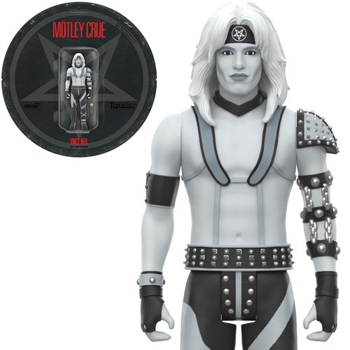 Motley Crue Vince Neil Black and White Shout at the Devil 3 3/4-Inch ReAction Figure
