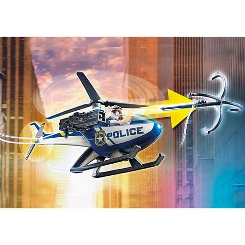 Playmobil 70575 Helicopter Pursuit with Runaway Van
