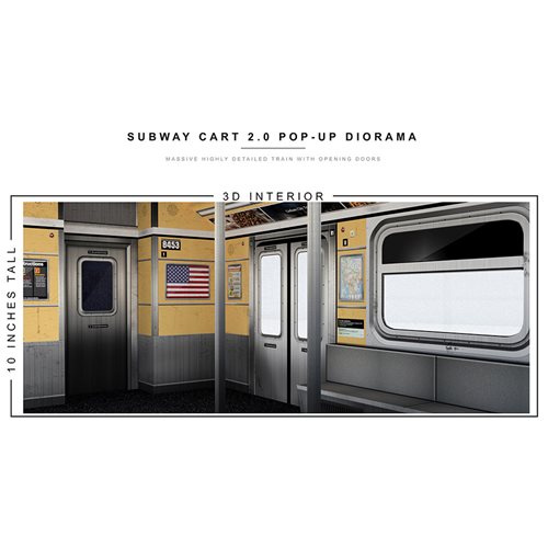 Subway Cart 2.0 Pop-Up 1:12 Scale Diorama