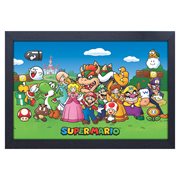 Super Mario Bros. Characters Framed Art Print