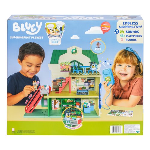 Bluey S13 Lets Play Chef Supermarket Playset