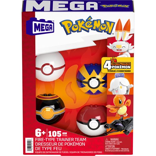 Pokémon Mega Fire-Type Trainer Team