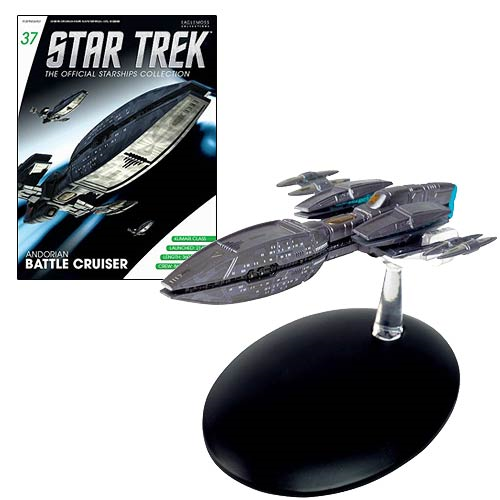 Star Trek Starships Andorian Battle Cruiser Vehicle with Collector Magazine