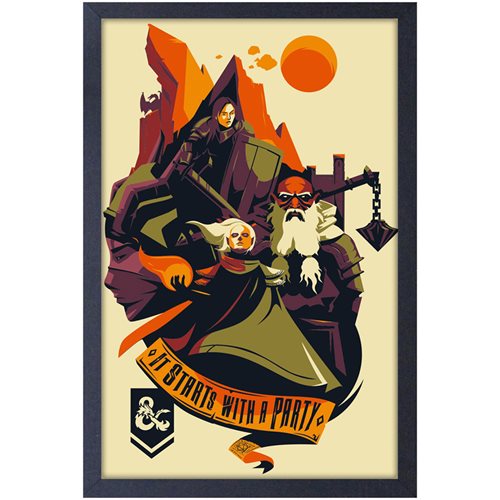 Dungeons & Dragons It Starts With A Party Framed Art Print