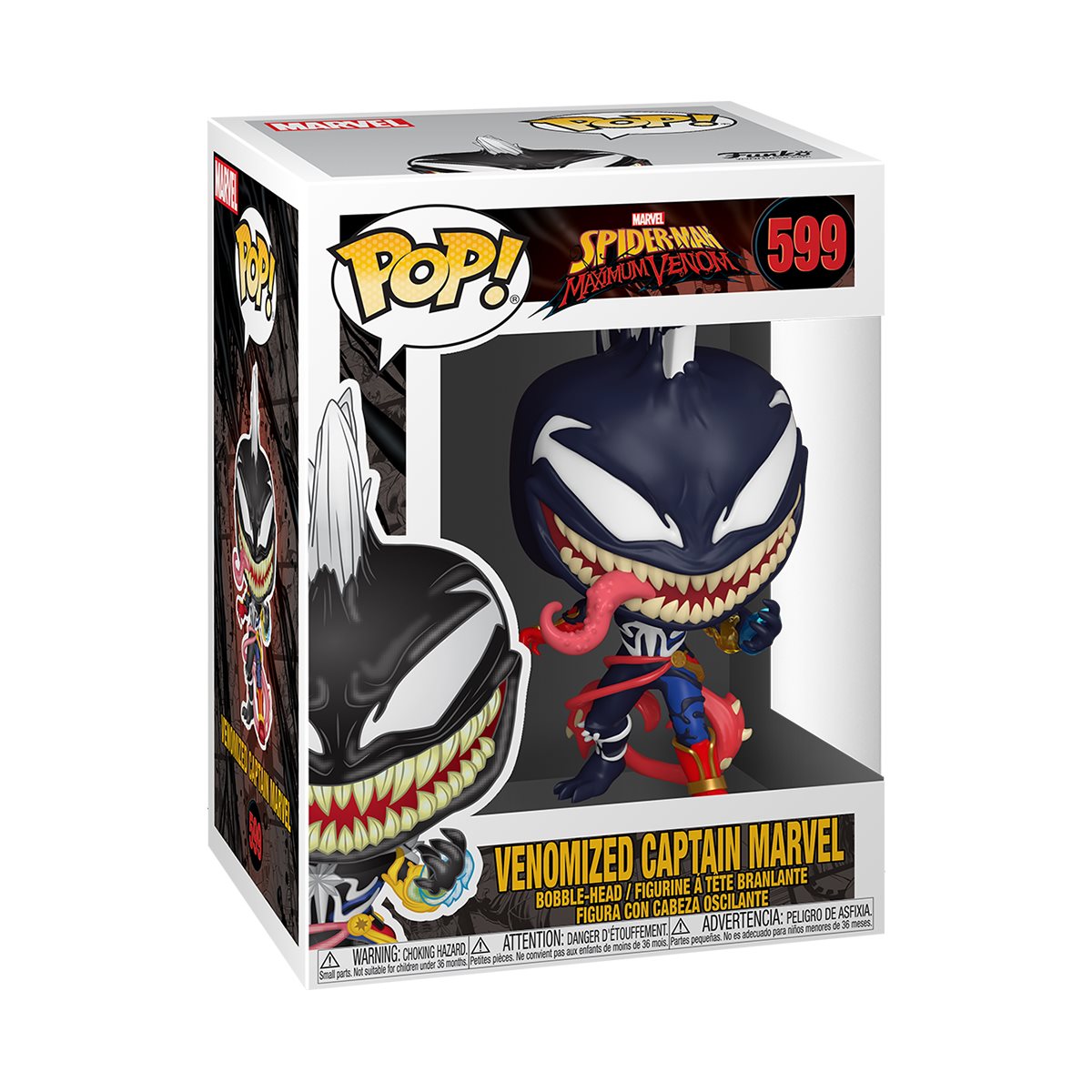 Details about   Venom Venomized Captain Marvel Pop Vinyl 