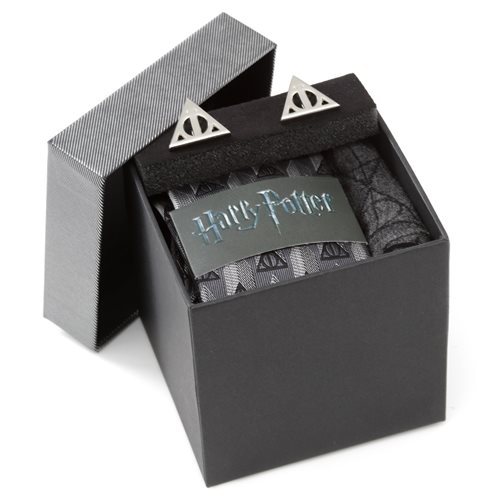 Harry Potter and the Deathly Hallows Gray Necktie Gift Set