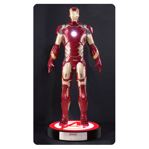 Avengers Age Of Ultron Iron Man Mark 43 Life Size 1 1 Scale Light Up Statue