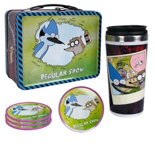 Regular Show Mordecai and Rigby Tin Tote Gift Set - Convention Exclusive