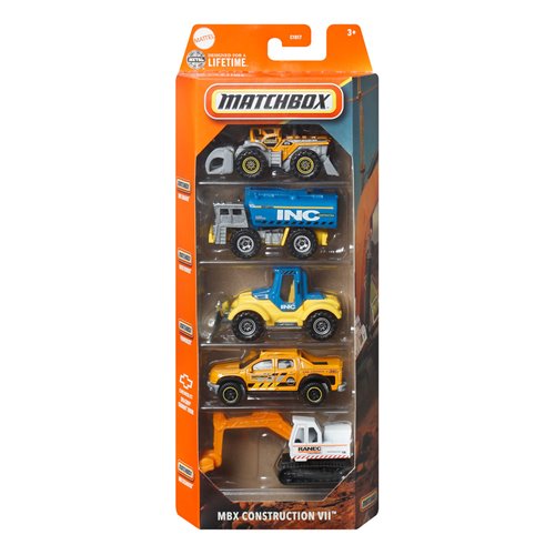 Matchbox Car Collection 5-Pack 2025 Mix 6 Vehicle Case of 12