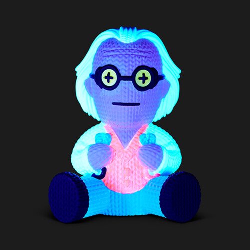Back to the Future Dr. Emmett Brown with Jumper Cables #149 Limited Edition Blacklight Handmade By R