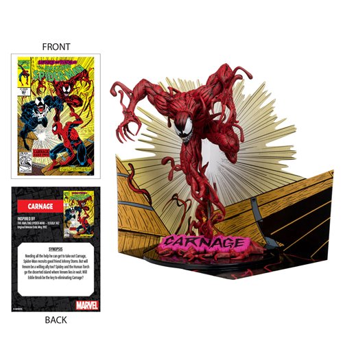 Marvel Wave 4 Carnage The Amazing Spider-Man #362 1:10 Scale Posed Figure with Scene