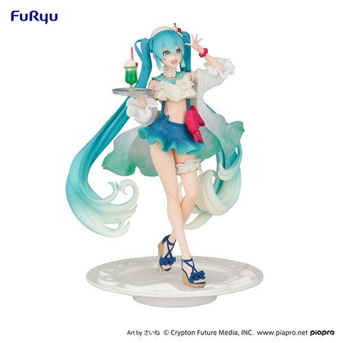 Vocaloid Hatsune Miku Melon Soda Float Version Exceed Creative SweetSweets Series Statue