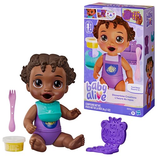 Baby Alive Dinnertime Creations Black Hair Doll