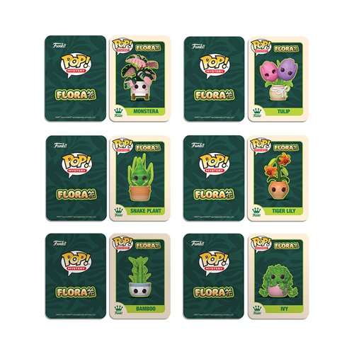 Flora Plants Mystery Funko Pop! Vinyl Figure Display Case of 6