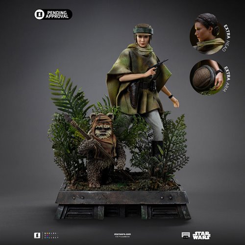 Star Wars: Return of the Jedi Leia and Wicket 1:10 Art Scale Limited Edition Statue