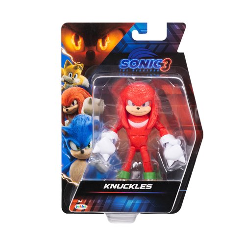Sonic 3 Movie Knuckles 5-Inch Wave 2 Action Figure