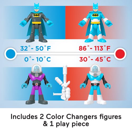 DC Super Friends Imaginext Color Changers Batman and Mr. Freeze Mini-Figure 2-Pack