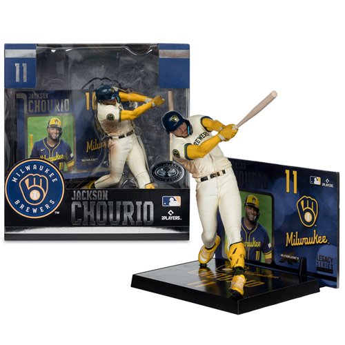 MLB SportsPicks Milwaukee Brewers Jackson Chourio 7-Inch Posed Figure