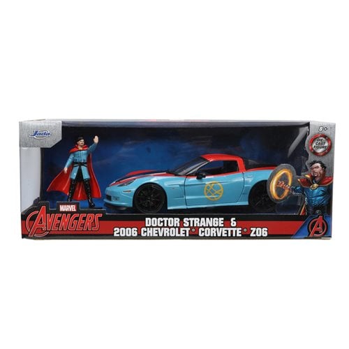 Avengers Doctor Strange Hollywood Rides 2006 Chevrolet Corvette Z06 1:24 Scale Die-Cast Metal Vehicl