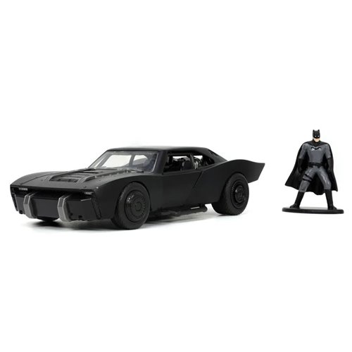 The Batman 2021 Batmobile 1:32 Scale Die-Cast Metal Vehicle with Batman Figure