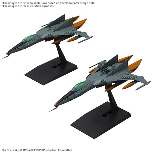 Be Forever Yamato: Rebel 3199 Type 1 Space Fighter Attack Craft Cosmo Tiger II Mecha Collection DX M